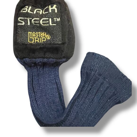 Master Grip Head Cover 9 Wood Knit Steel Fairway Sock Golf Club Driver Black - Picture 8 of 9